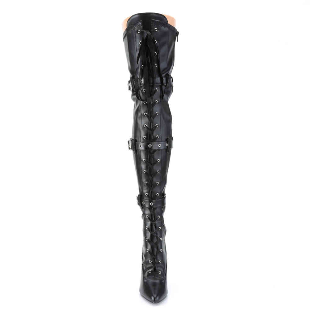 Pleaser - SEDUCE-3028 Overknee Boots - Pole dance shoes - Black